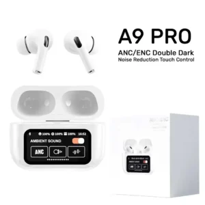 A9 Pro Earbuds with ANC & LED Display - Image 1