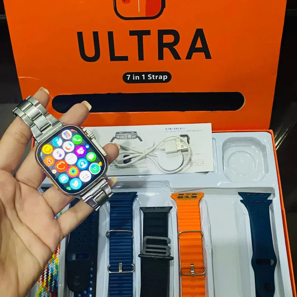 Smart Watch Pro Ultra Smartwatch – 7-in-1 Strap Bundle