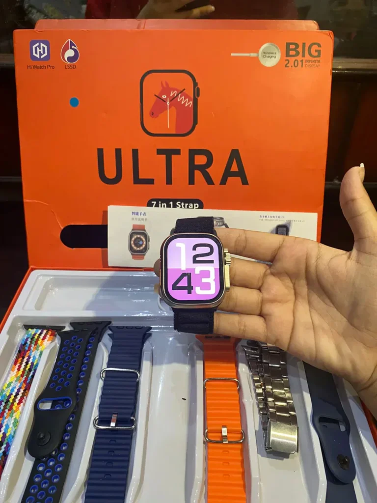 Smart Watch Pro Ultra Smartwatch – 7-in-1 Strap Bundle