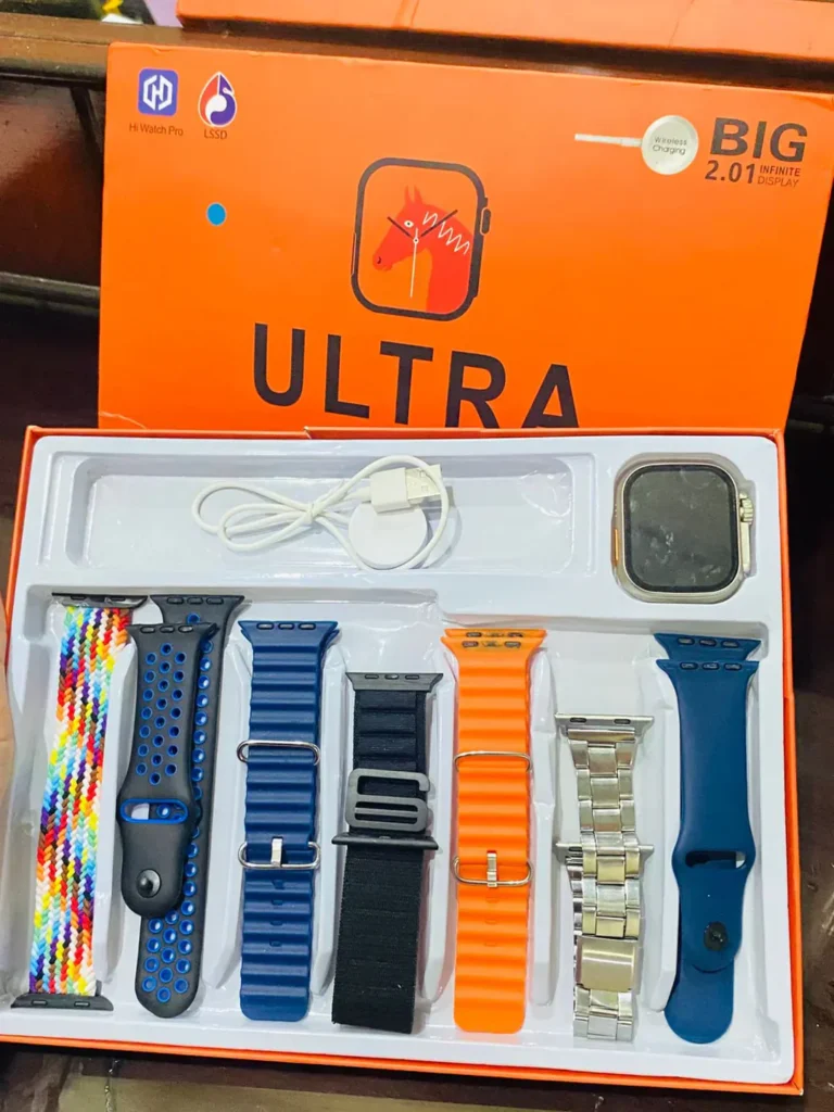 Smart Watch Pro Ultra Smartwatch – 7-in-1 Strap Bundle